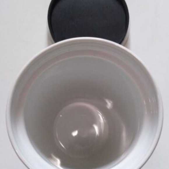 Starbucks Gold Flecked White Holiday Ceramic Tumbler 12 oz 2019 Collection - Picture 5 of 6